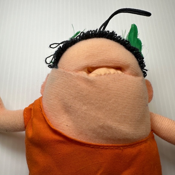 1990 Little Caesars Pizza Finger Puppet Promo Advertising Stuffed Plush Toy 6" - Picture 3 of 7